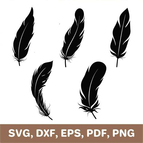 Download Free Feather SVG, Feather DXF, Cuttable File Images